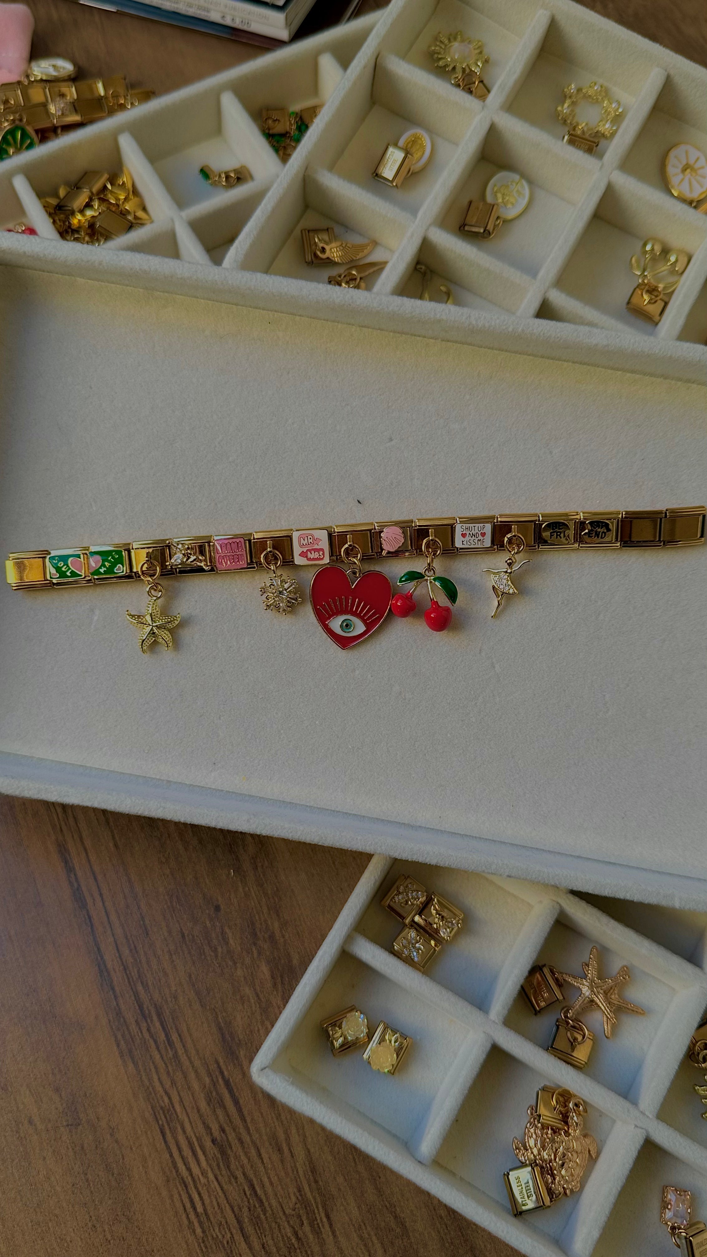 3Bracelet Italien Doré – Base pour Charms | Charmy Paris