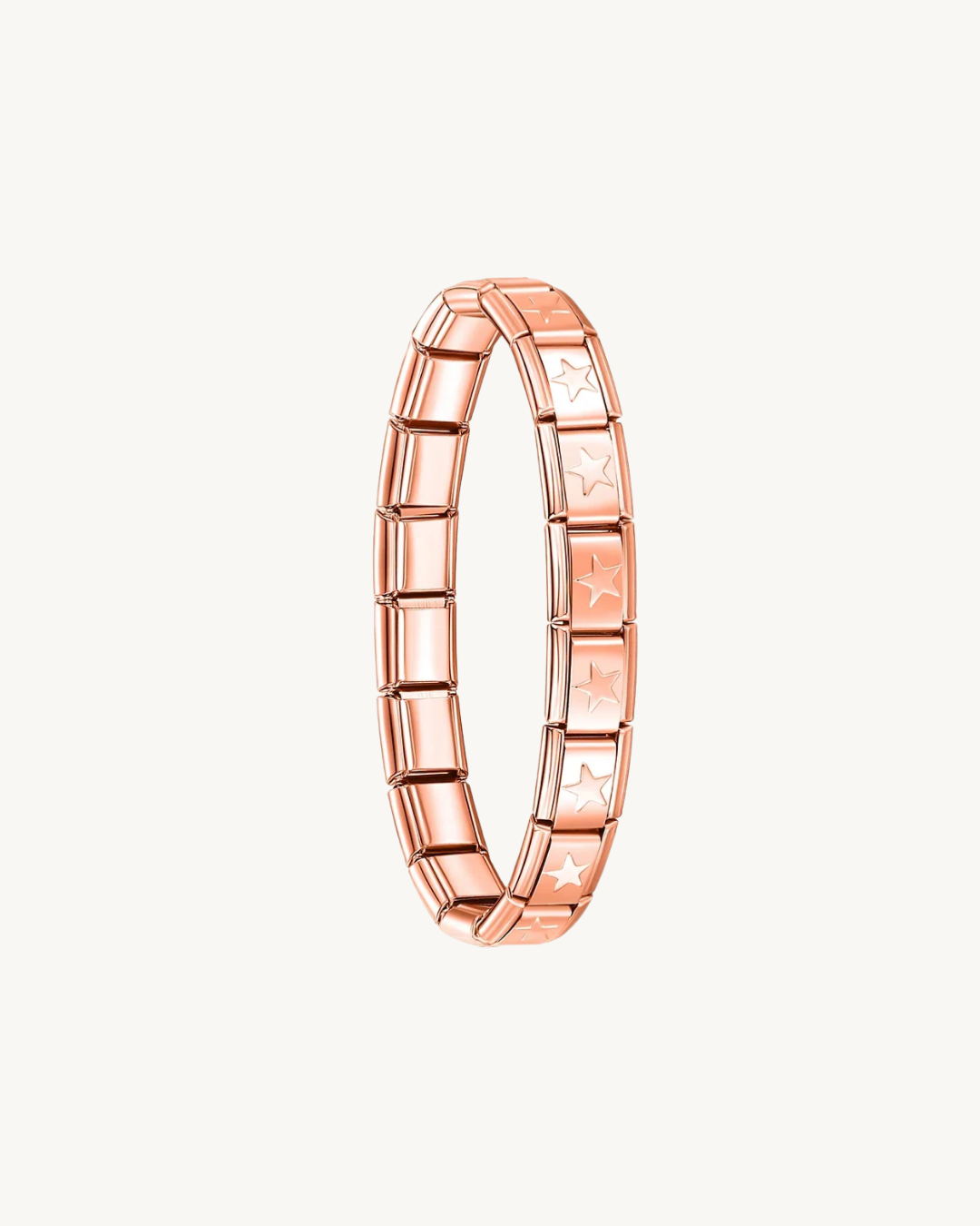 Bracelet Italien Rose Gold Étoilé