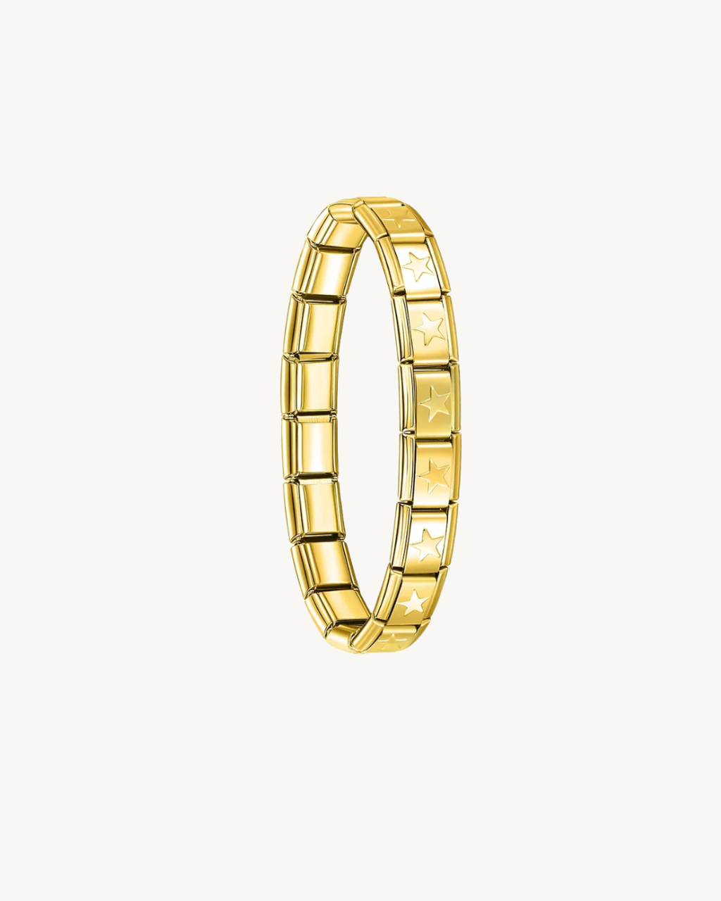 Bracelet Italien Doré Maille Étoile