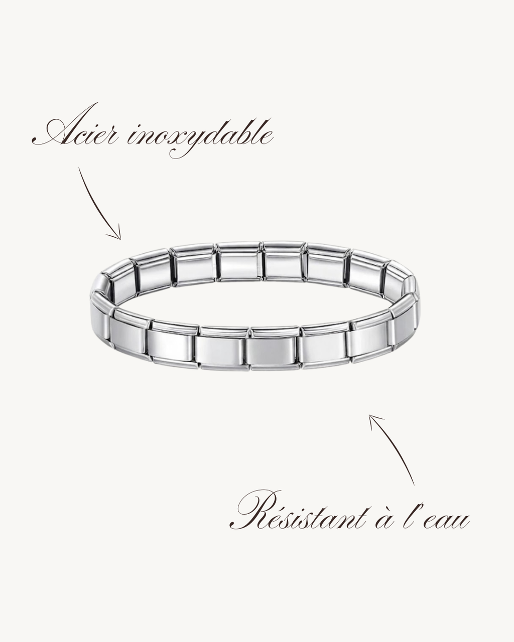 Bracelet-Italien-Argenté-Charmy
