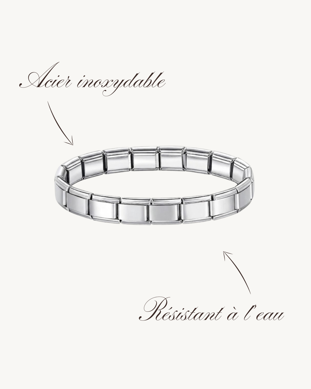 Bracelet-Italien-Argenté-Charmy