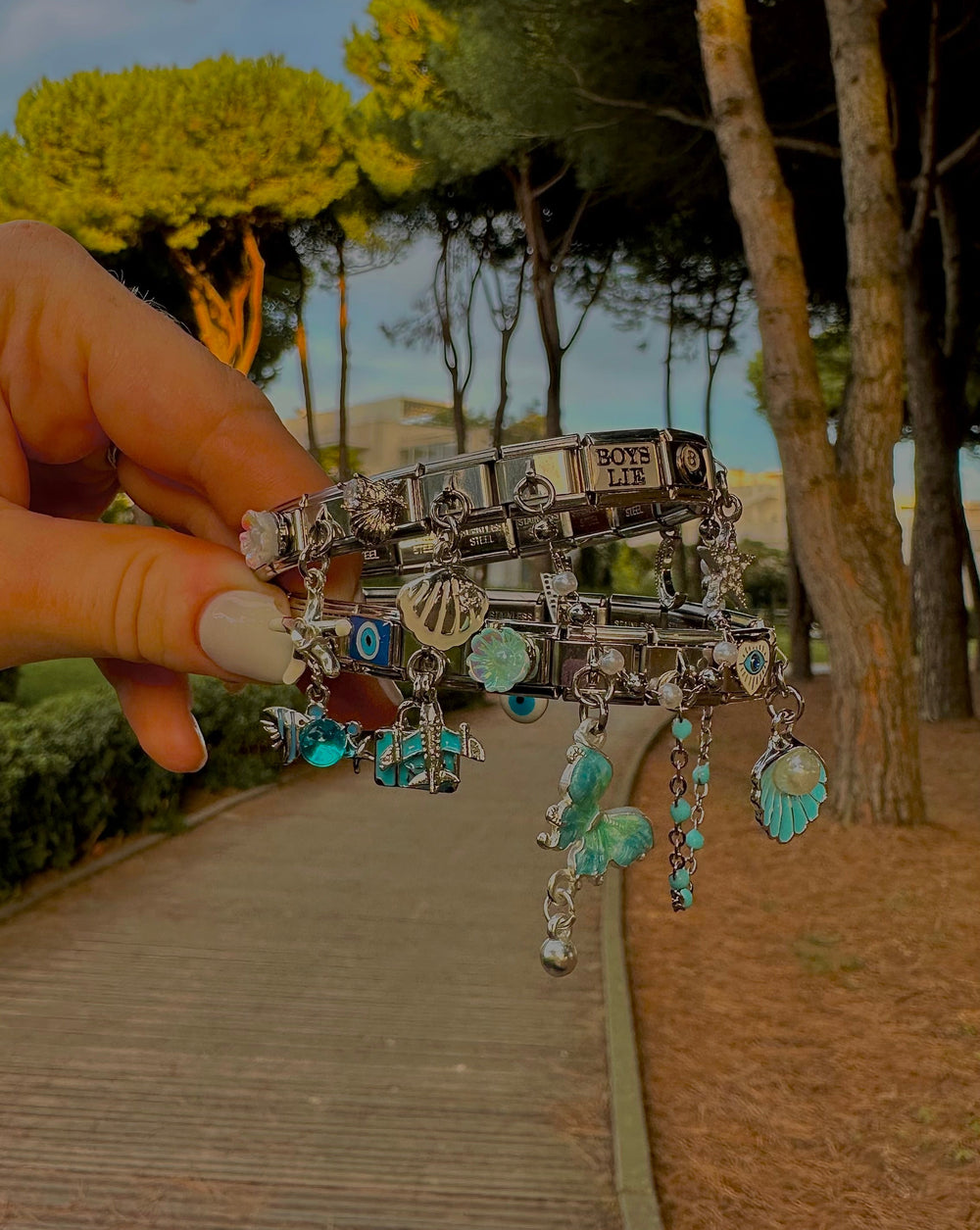 Bracelet-Italien-Argenté-Charmy-Paris
