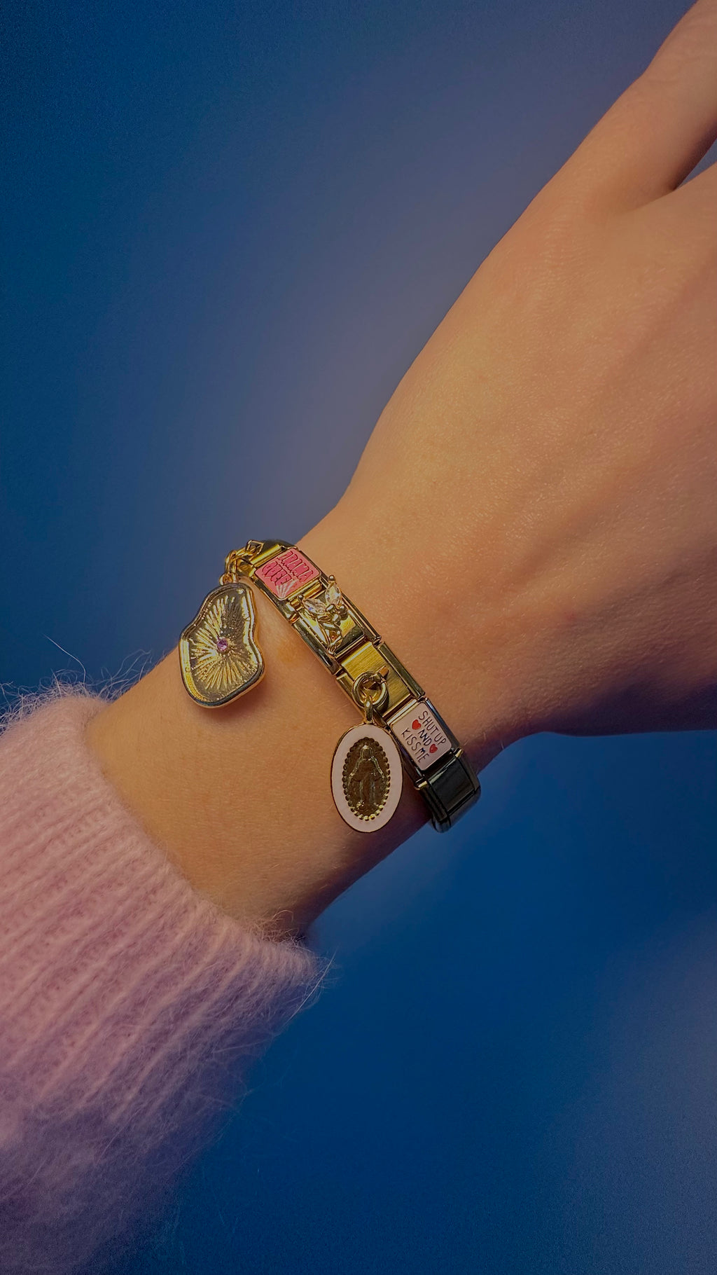 9Bracelet Italien Doré – Base pour Charms | Charmy Paris