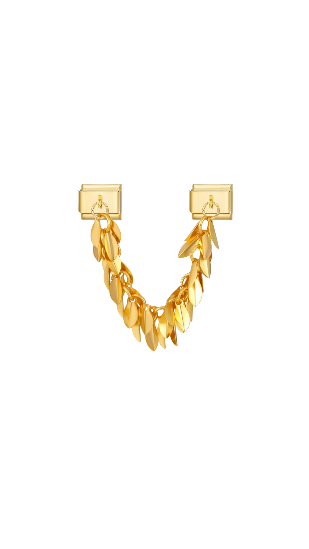 Charm N°16 – Double Pendentif & Plumes Dorées – Collection Douce Aura | Charmy Paris
