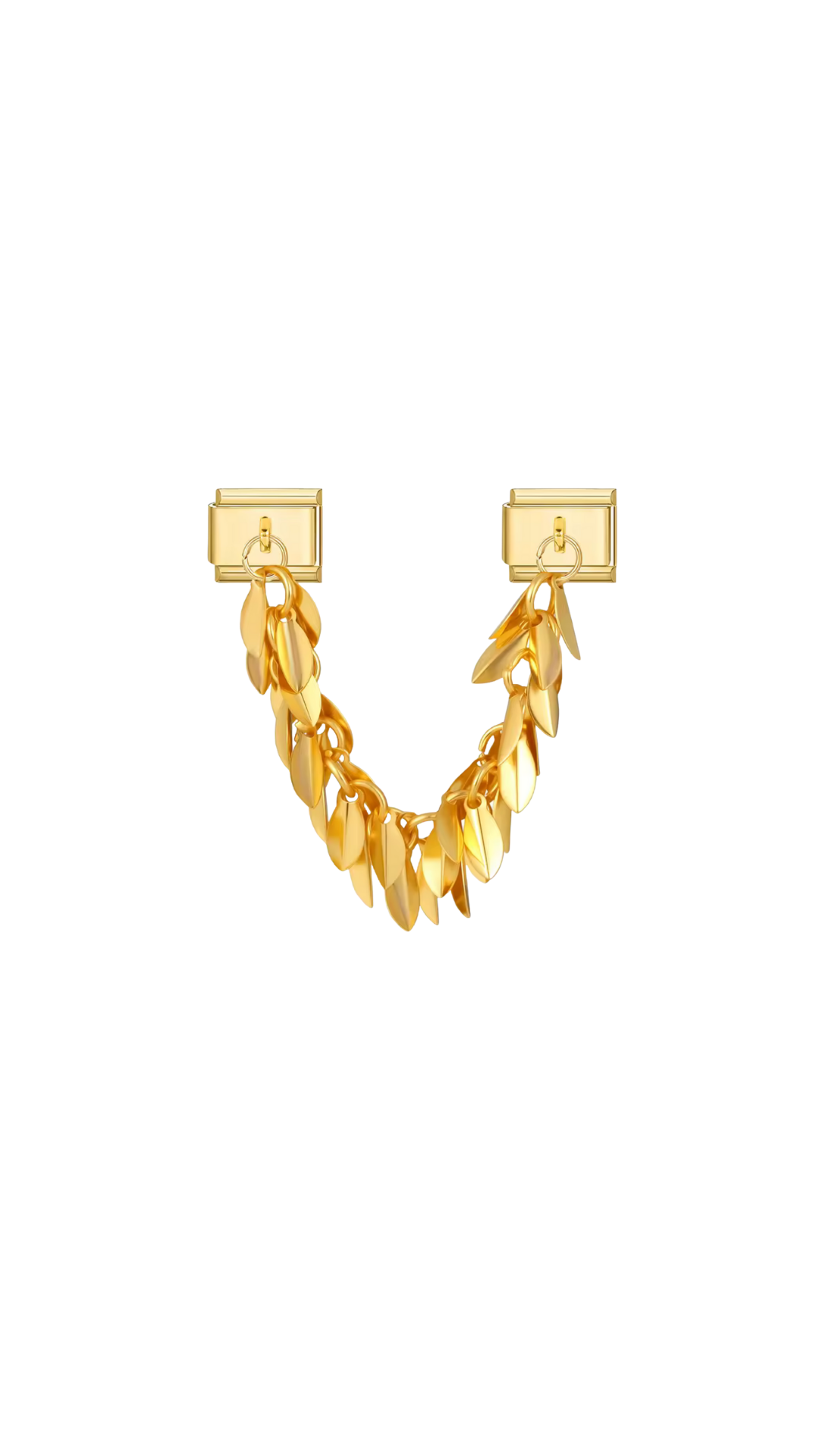 Charm N°16 – Double Pendentif & Plumes Dorées – Collection Douce Aura | Charmy Paris
