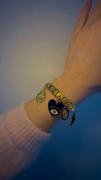 Charm N°4 – Cœur Noir & Œil Doré – Collection Crépuscule | Charmy Paris