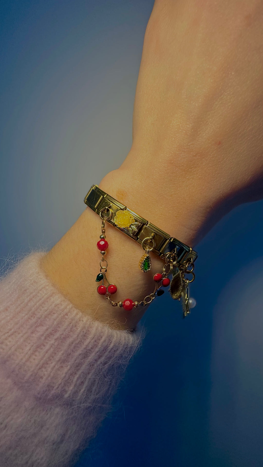 Charm N°5 – Double pendentif Cerises rouges – Collection Amour Écarlate | Charmy Paris