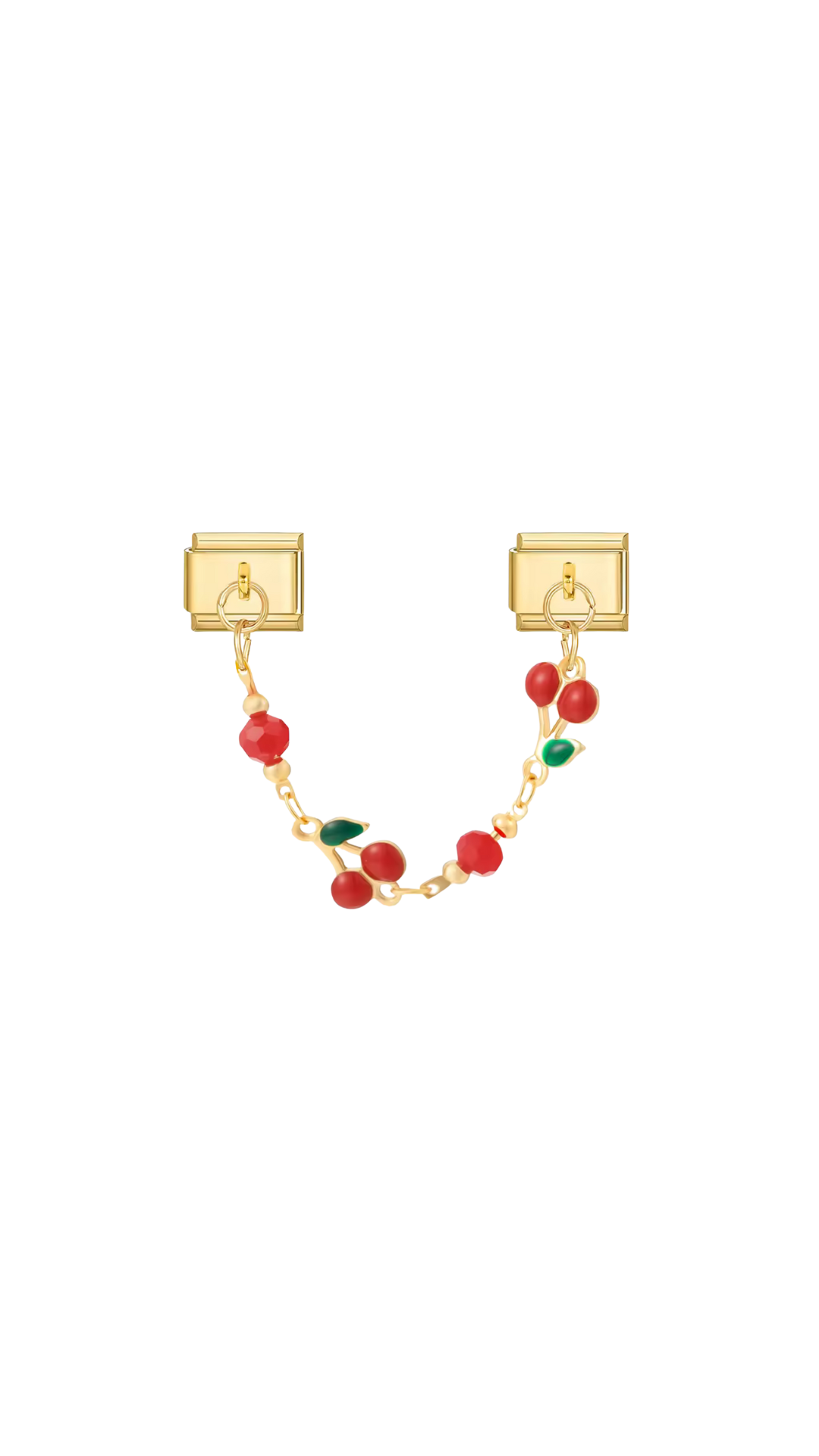 Charm N°5 – Double pendentif Cerises rouges – Collection Amour Écarlate | Charmy Paris