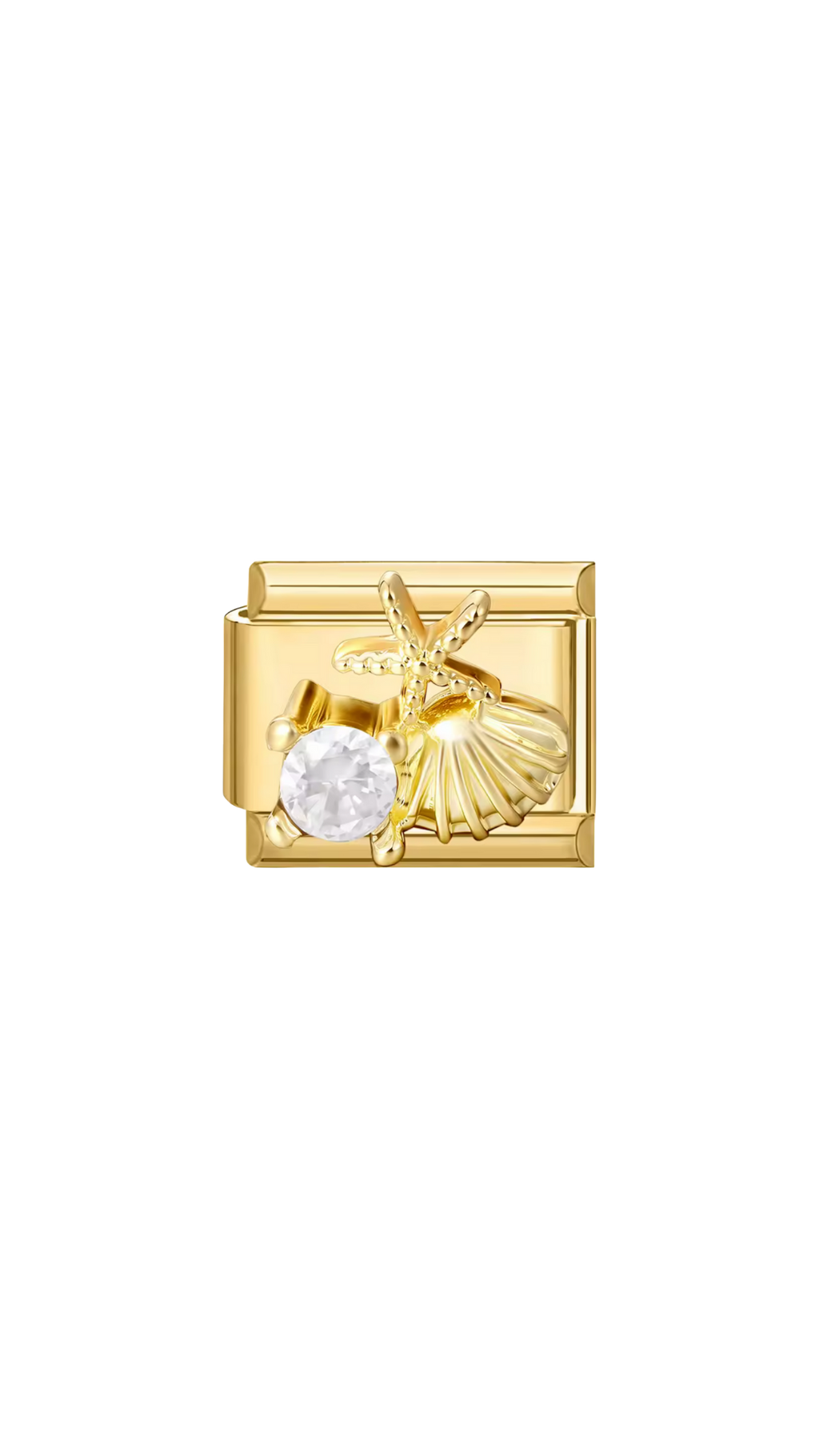 Charm N°6 – Coquillage, Étoile de Mer & Perle Nacrée – Collection Brise d’Or | Charmy Paris
