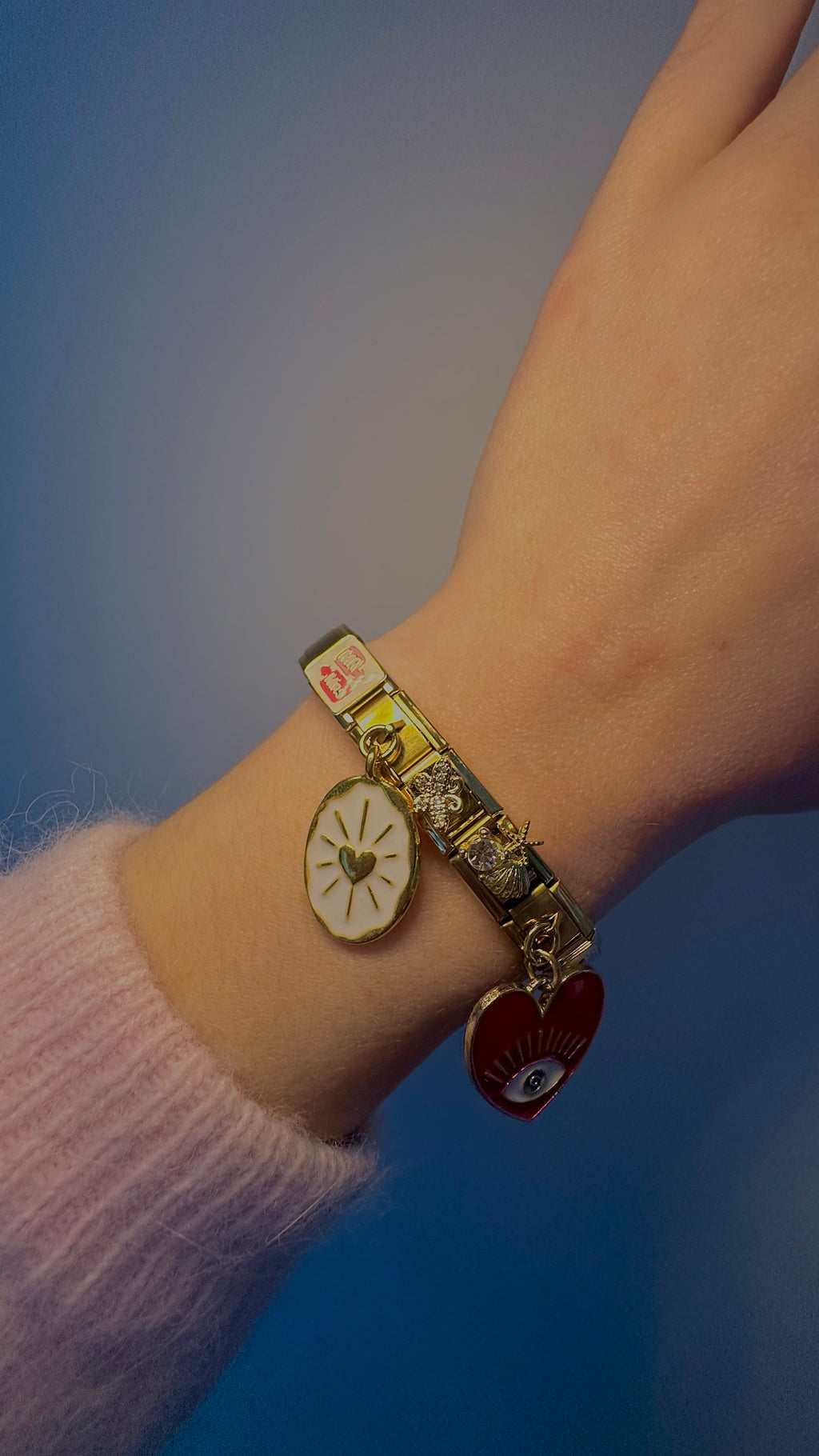 Charm N°7 – Papillon & Zircons Blancs – Collection Éclats de Ro­sée | Charmy Paris
