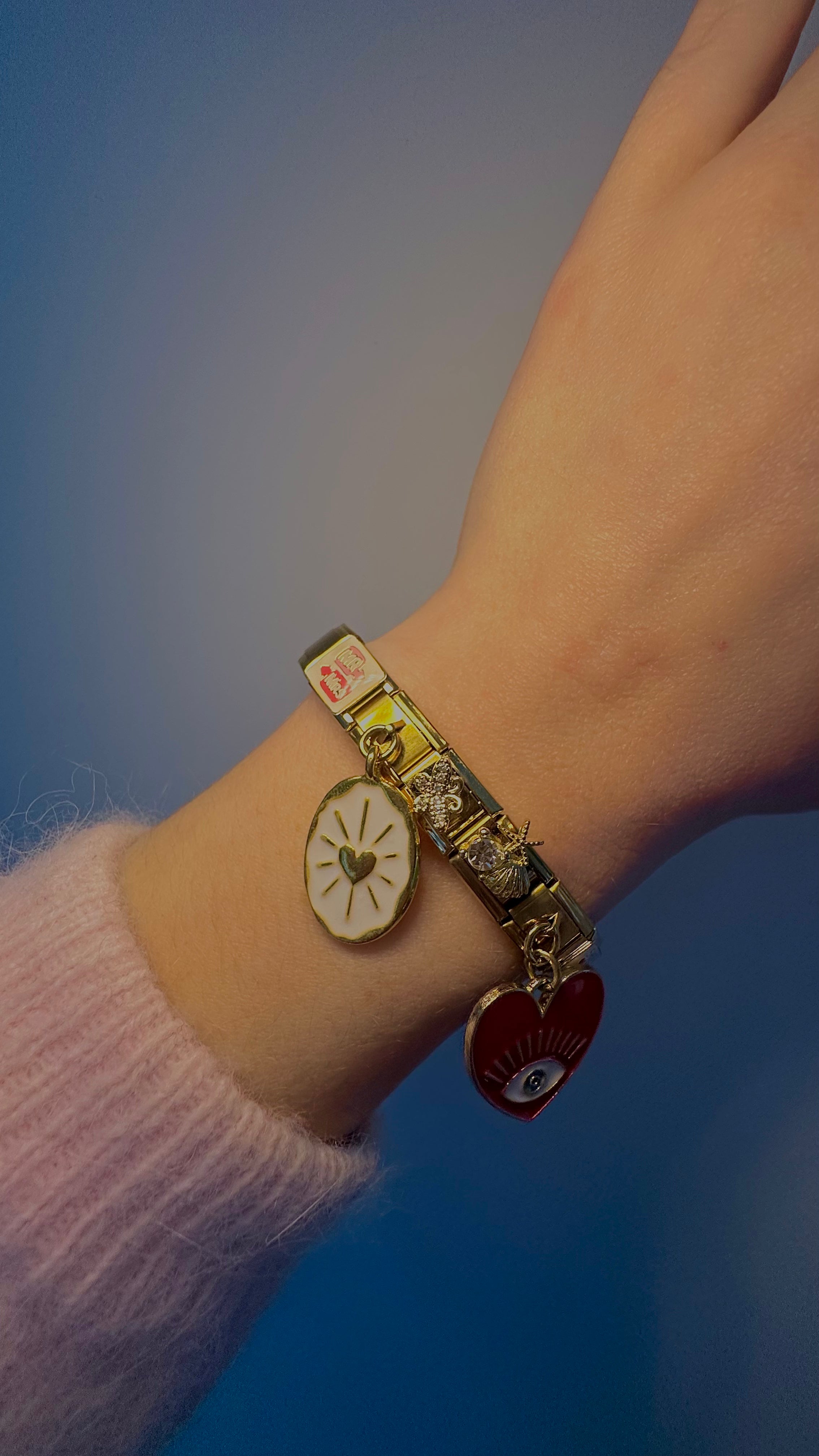 Charm N°7 – Papillon & Zircons Blancs – Collection Éclats de Ro­sée | Charmy Paris
