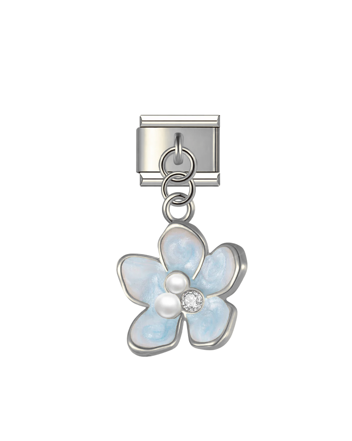 Fleur Nacrée Bleue