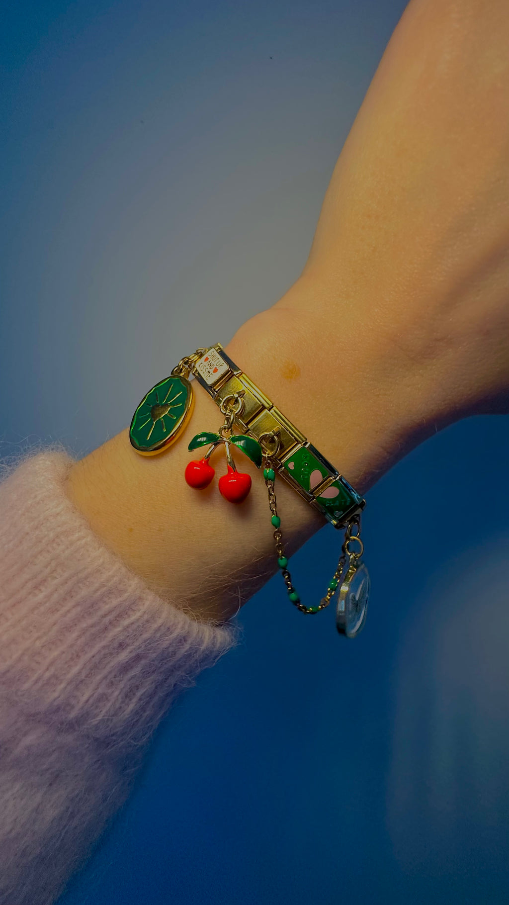 charm-italien-chaine-verte-bracelet