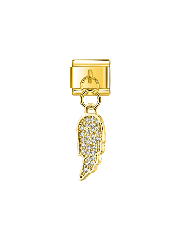 Aile d’Ange Dorée & Strass