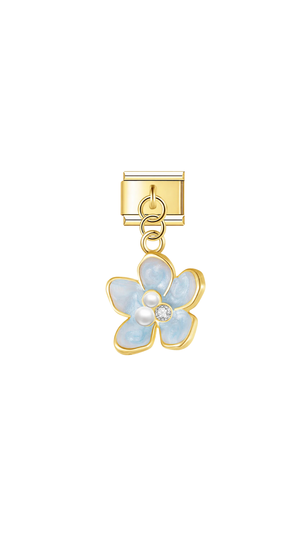 Fleur Nacrée Bleue
