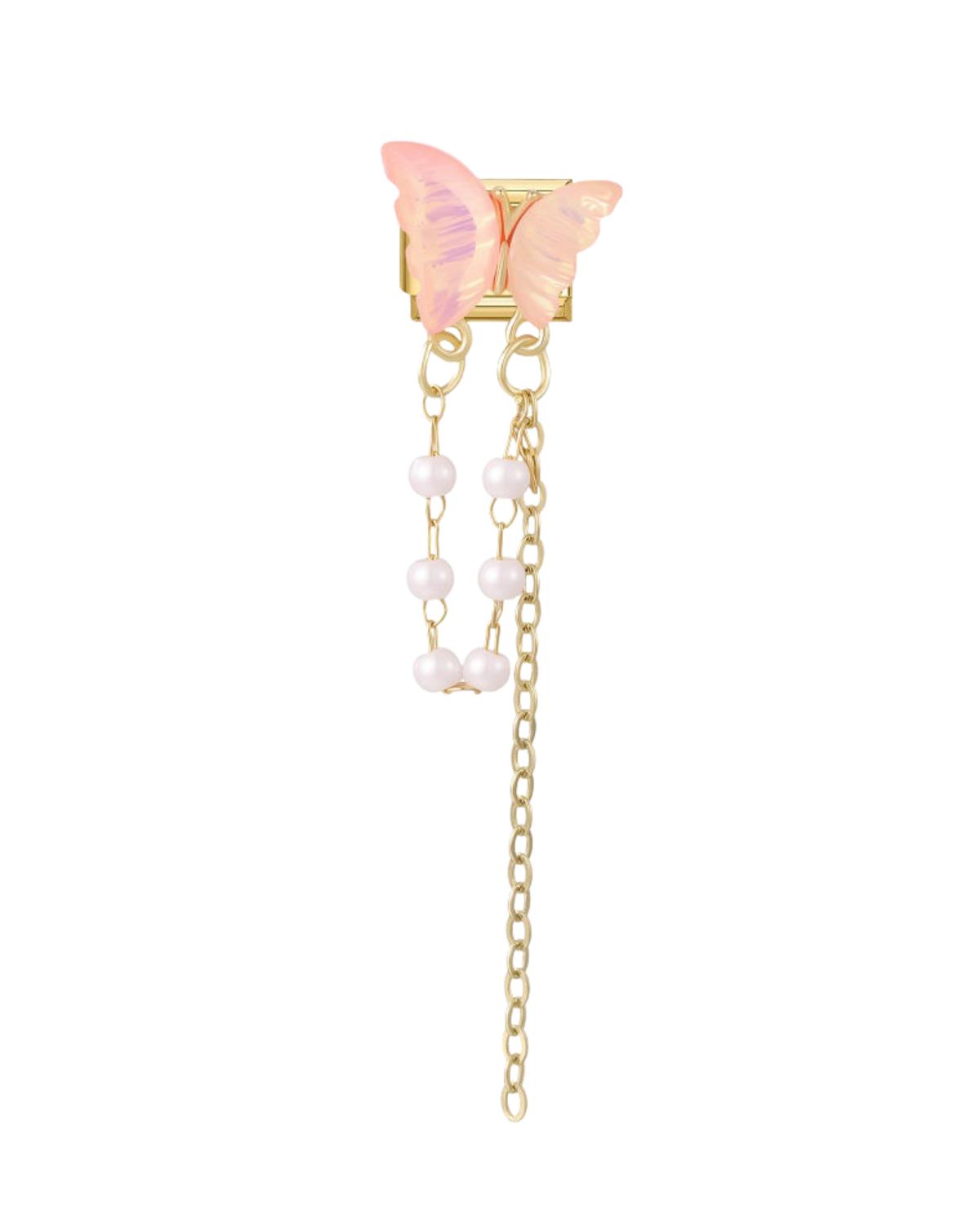 Papillon Rose avec Chaîne