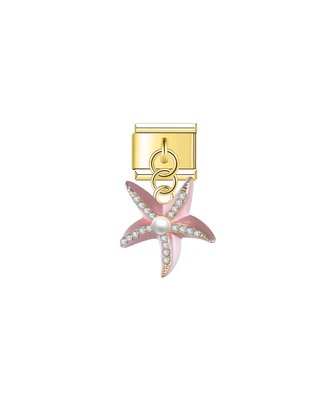 Étoile de Mer Strass Rose