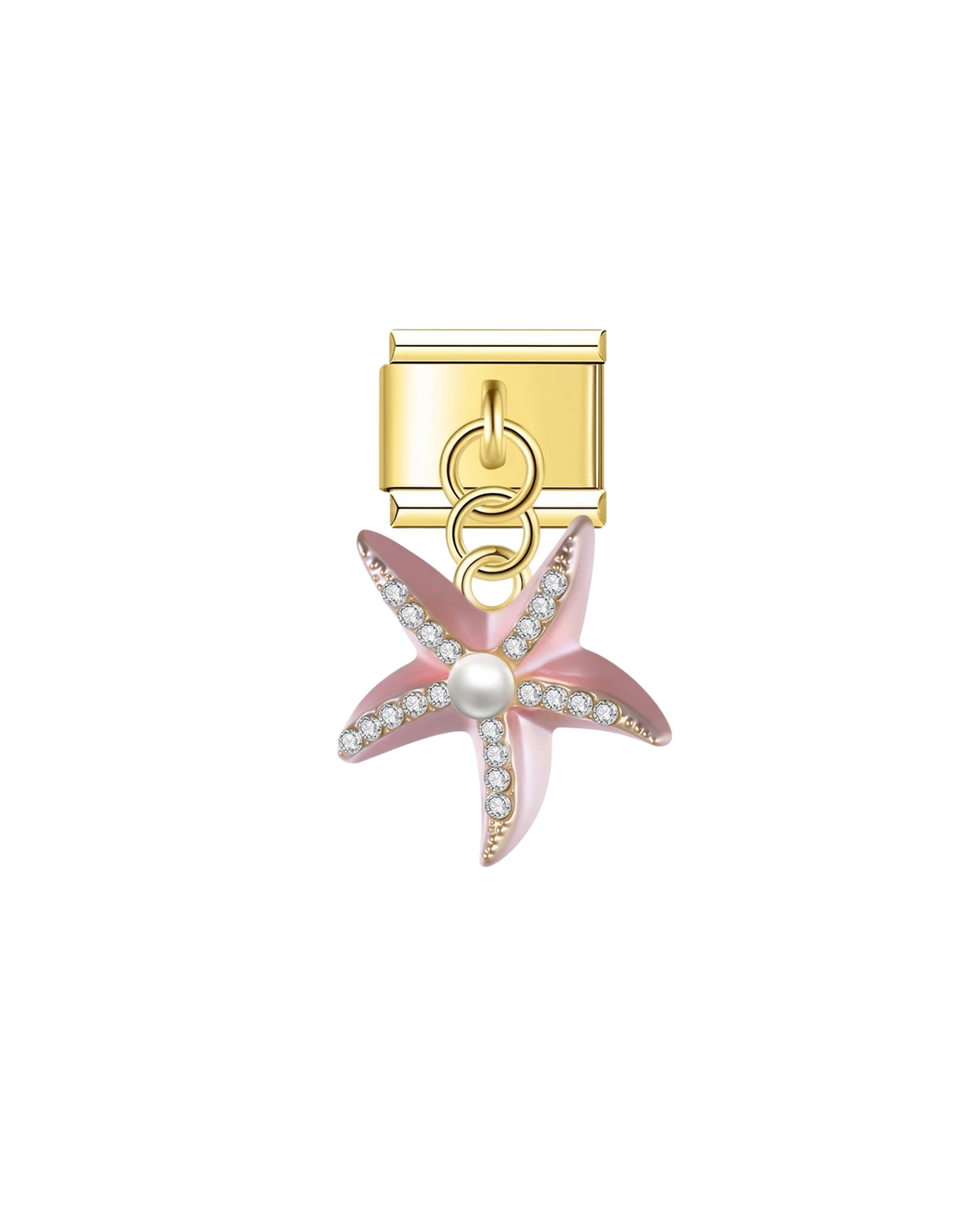 Étoile de Mer Strass Rose