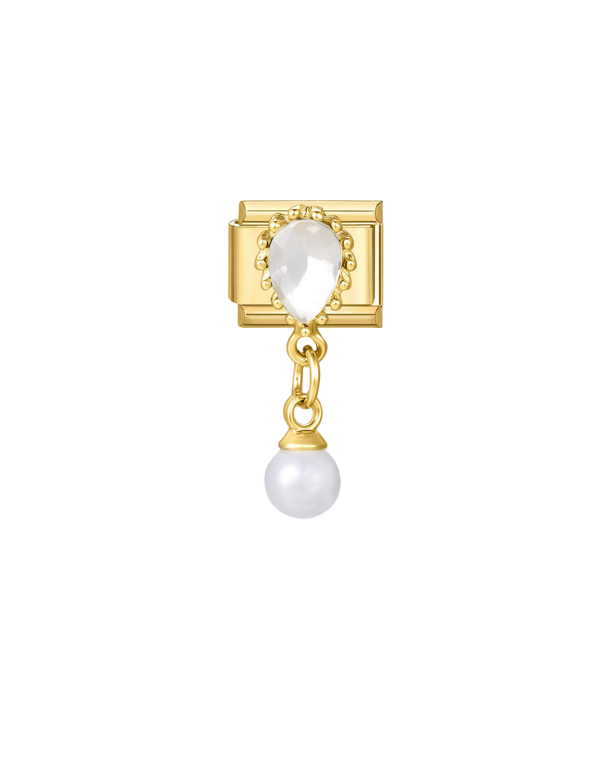 Zircon & Perle Pendante