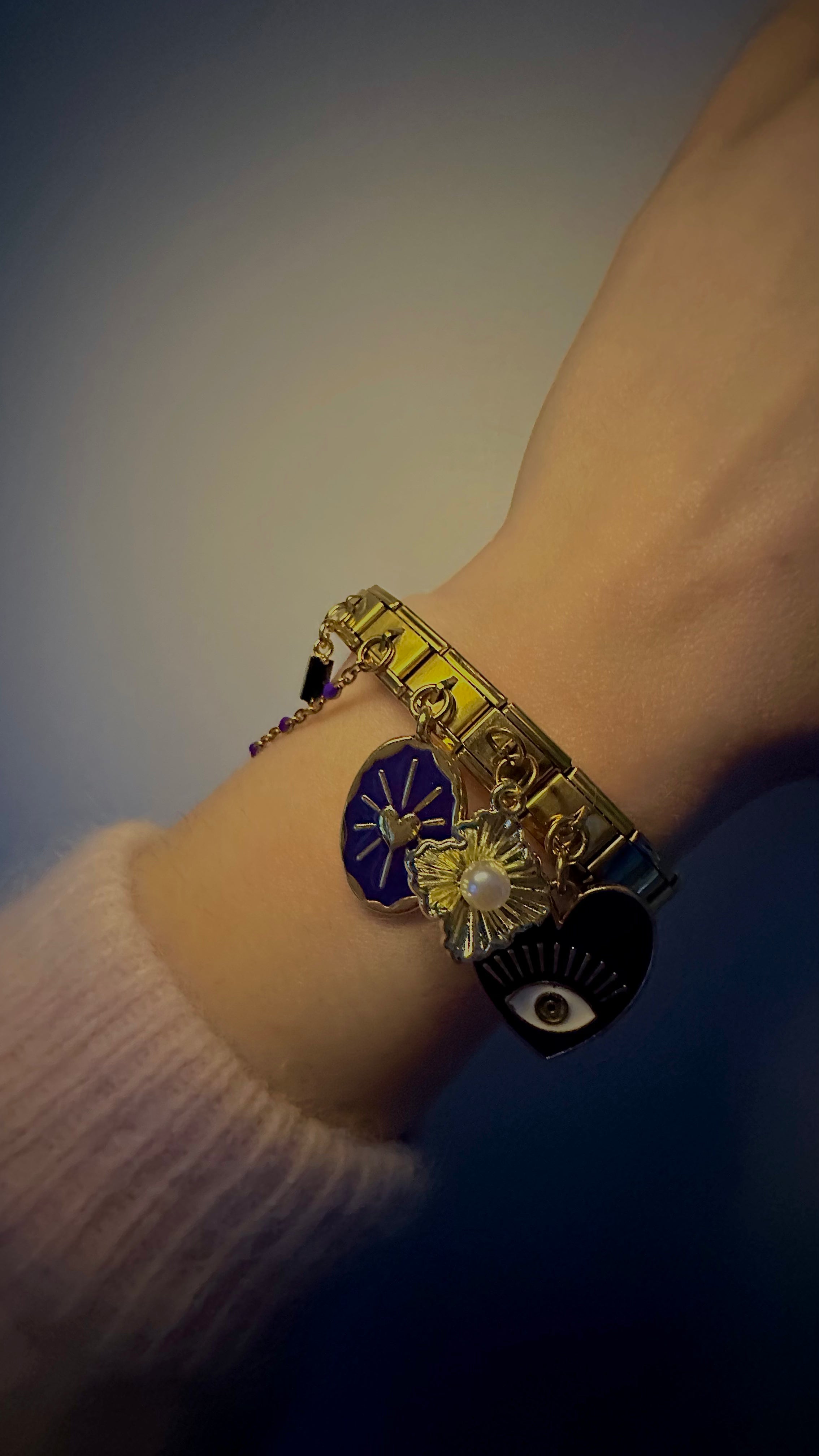 charm-italien-pendentif-soleil-bleu-bracelet