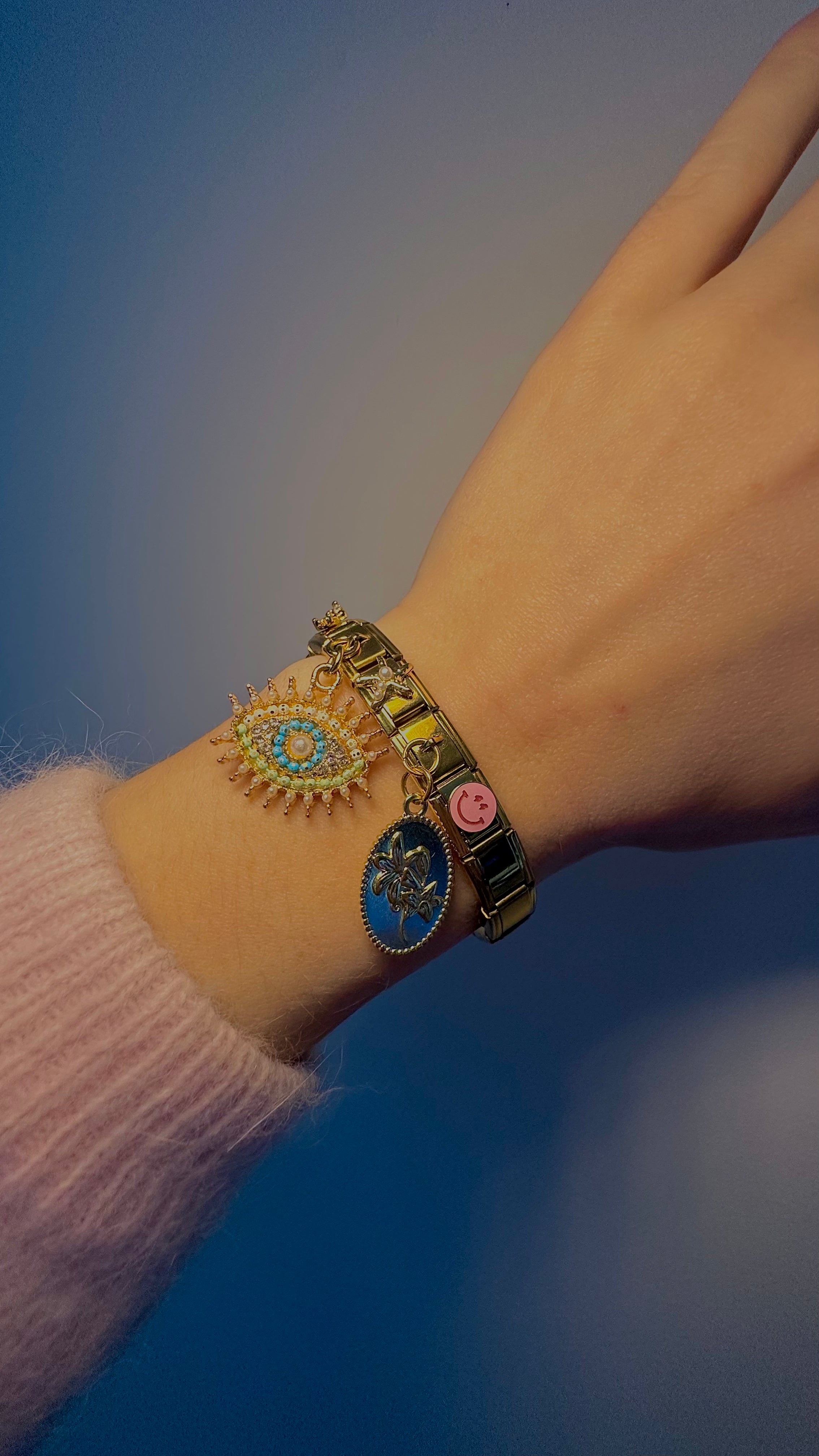 charm-italien-smiley-rose-bracelet