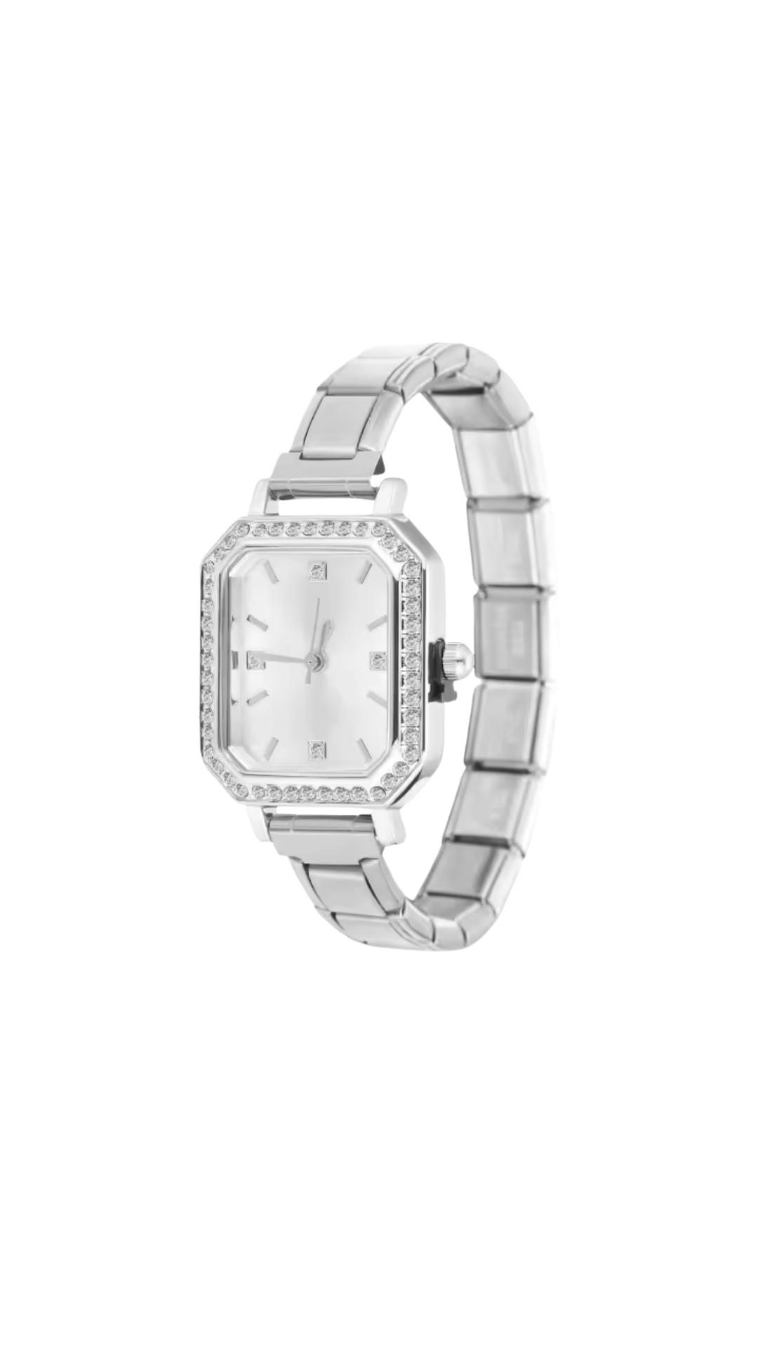 Montre Maille Italienne Argentée